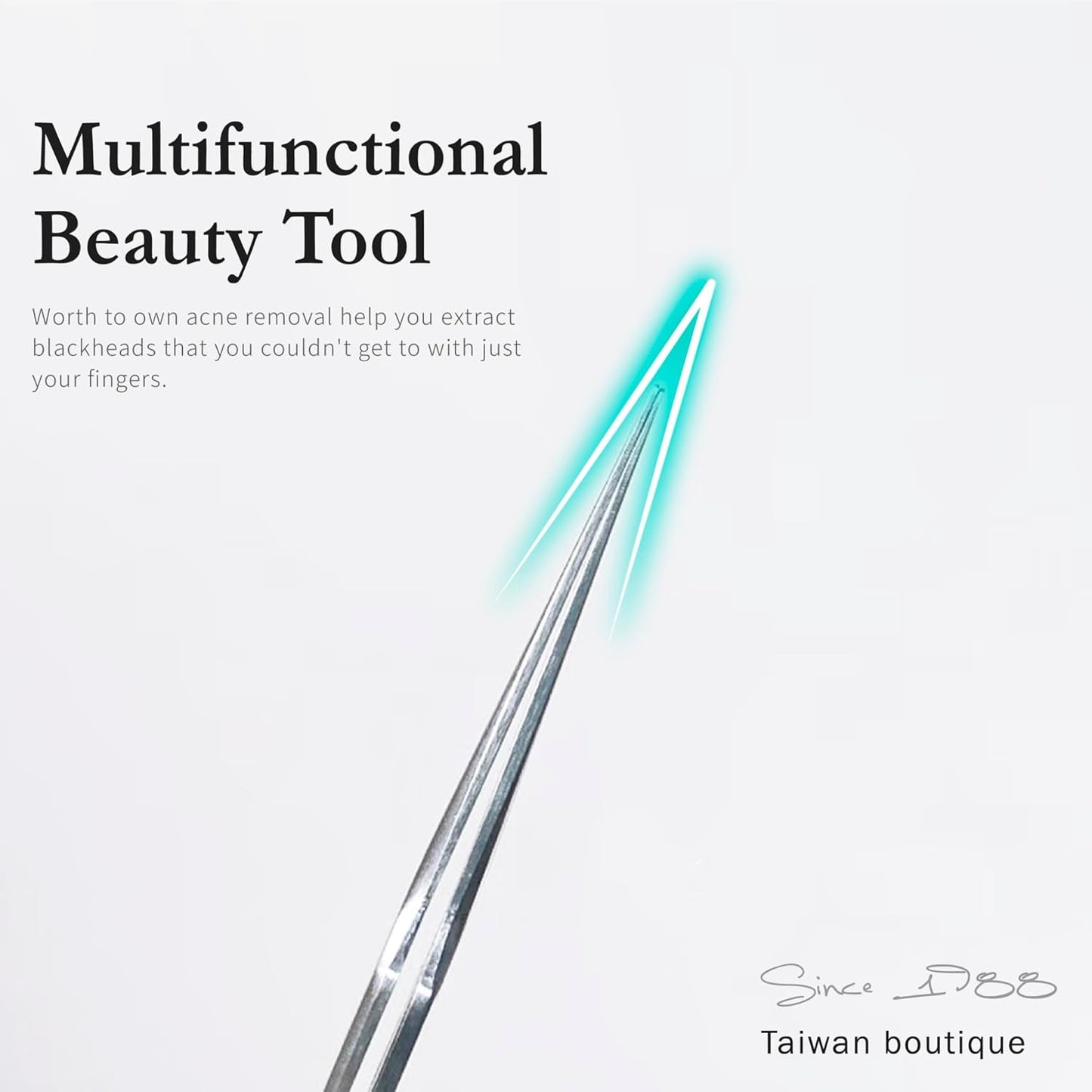 Blackhead Remover Tool, Stainless Steel Pimple Extractor Tweezers, SD2666