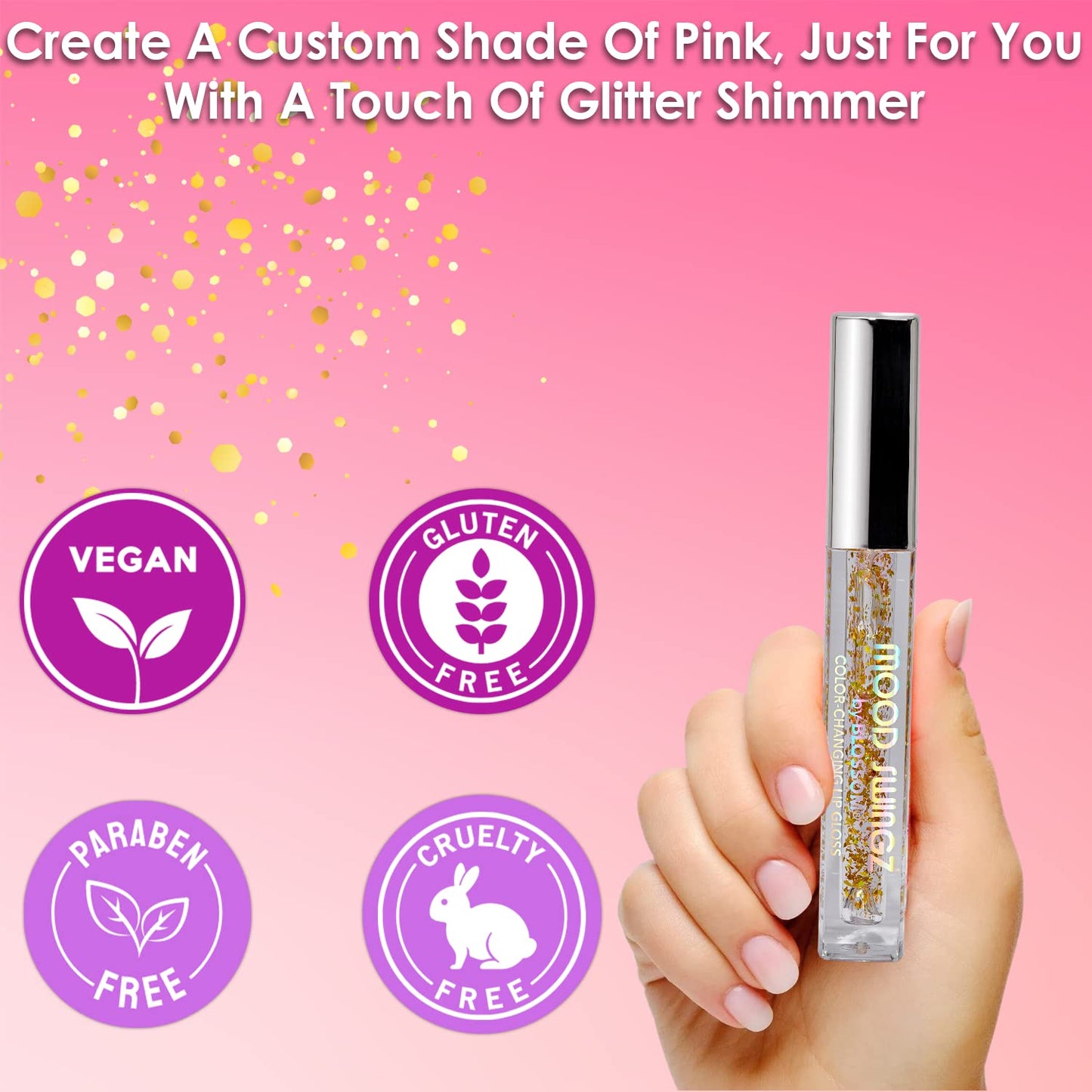 Color Changing Mood Swingz Lip Gloss Shimmering Glitter Sparkle Moisturizing Lip Balm, 0.20 Fl. Oz./5.9Ml, IYKYK