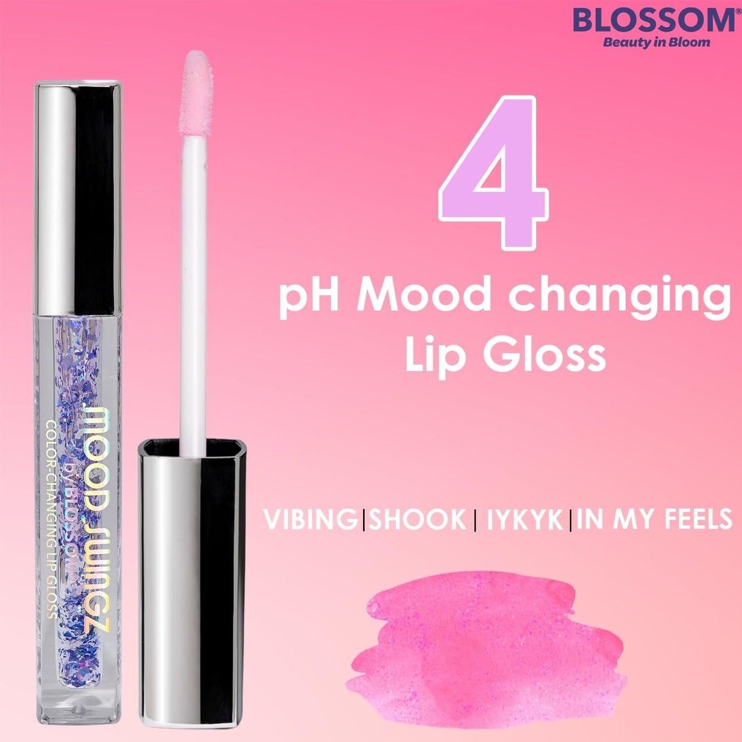 Color Changing Mood Swingz Lip Gloss Shimmering Glitter Sparkle Moisturizing Lip Balm, 0.20 Fl. Oz./5.9Ml, IYKYK