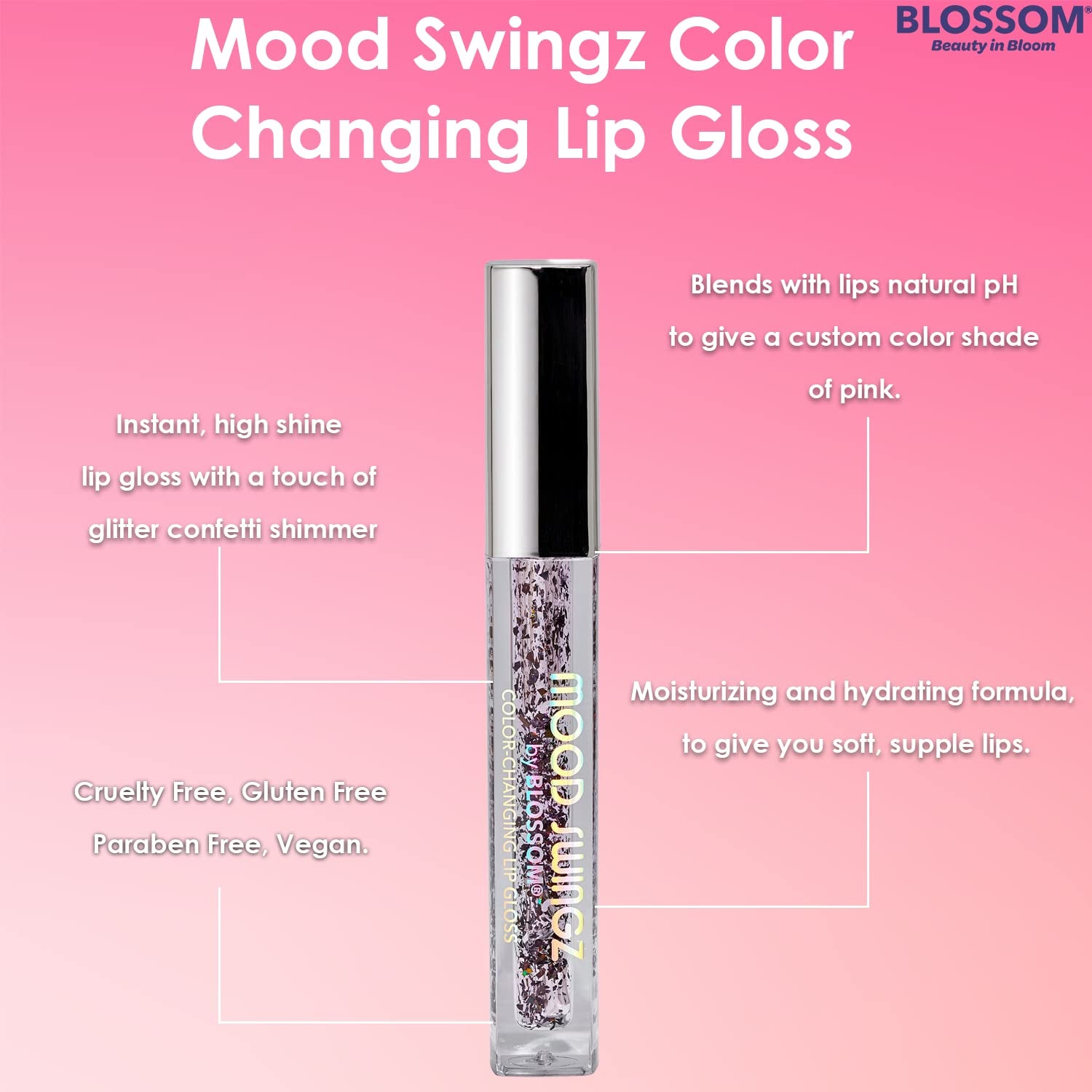 Color Changing Mood Swingz Lip Gloss Shimmering Glitter Sparkle Moisturizing Lip Balm, 0.20 Fl. Oz./5.9Ml, IYKYK