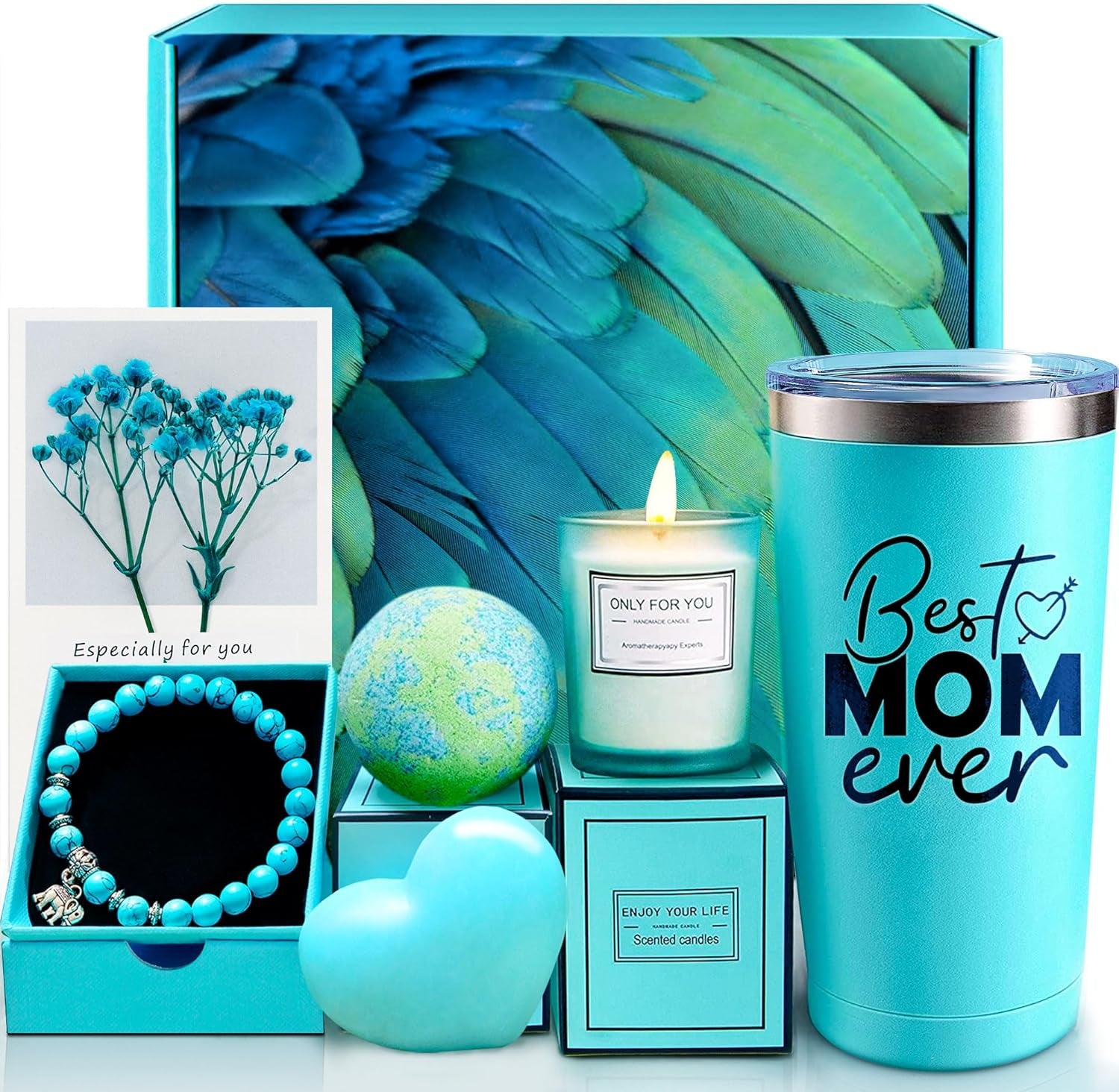 Mother'S Day Gifts for Mom Grandma Mother-In-Law Wife Newmom, Birthday Valentines Christmas Gifts from Daughter Son Kids Husband, Thank You Mom Spa Gift Basket